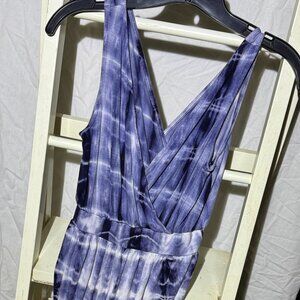 Sleeveless Tie-dyed Maxi Dress